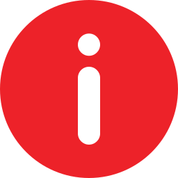 Red Circle with i in the Middle